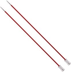 Knitpro Zing Breinaalden 40cm 2.5mm | Granaat
