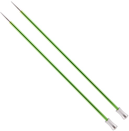 KnitPro Zing Breinaalden 40cm 3.5mm | Limoengroen
