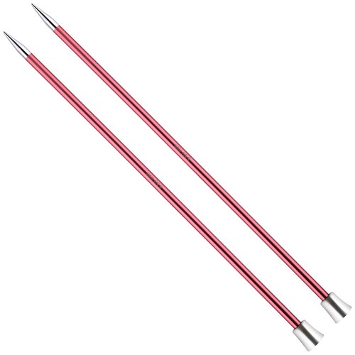 Knitpro Zing Breinaalden 40cm 6.5mm | Mosroze