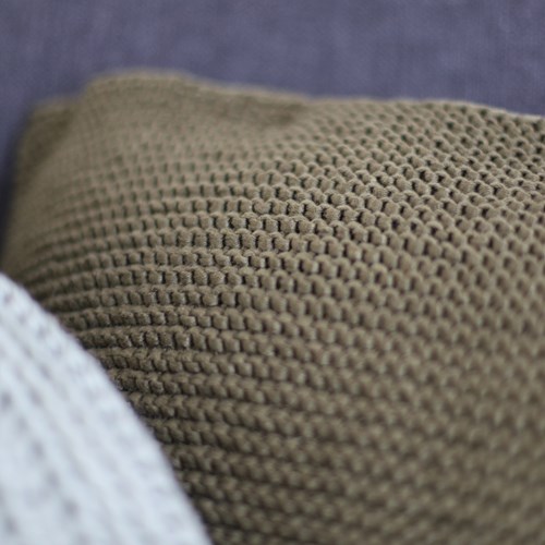 Acrylic Ribbon Kussen Breipakket 1 Olive green-2