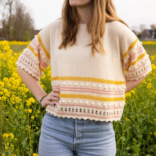 Ecopuno Gestreepte Noppen Shirt Breipakket 36/38-3