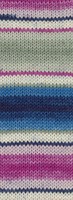 Lana Grossa Landlust Die Sockenwolle 118 Lichtgrijs/ecru/fuchsia/blauw/jeans/nachtblauw/lichtroze/lila gestreept-3