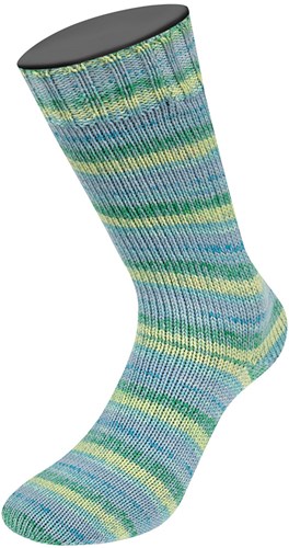 Lana Grossa Landlust Die Sockenwolle 426 Groen/blauw/lichtgrijs/lichtturquoise/turquoise blauw/grijs/lichtgroen-2