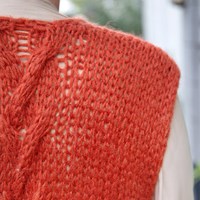 Lang Vest Zonder Mouw Breipakket Elegant