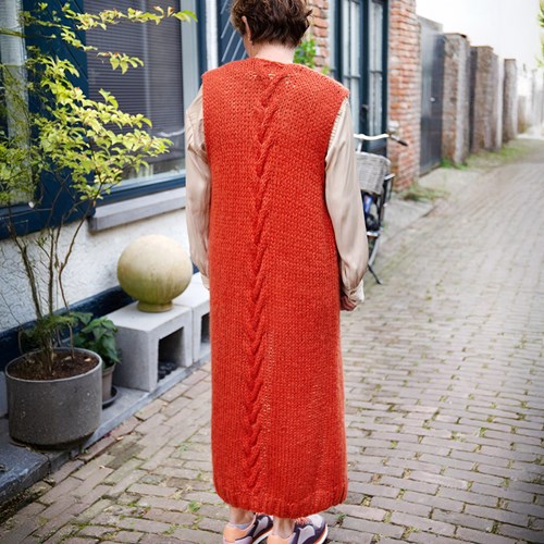 Lang Vest Zonder Mouw Breipakket Elegant