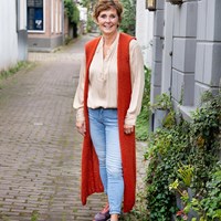 Lang Vest Zonder Mouw Breipakket Elegant