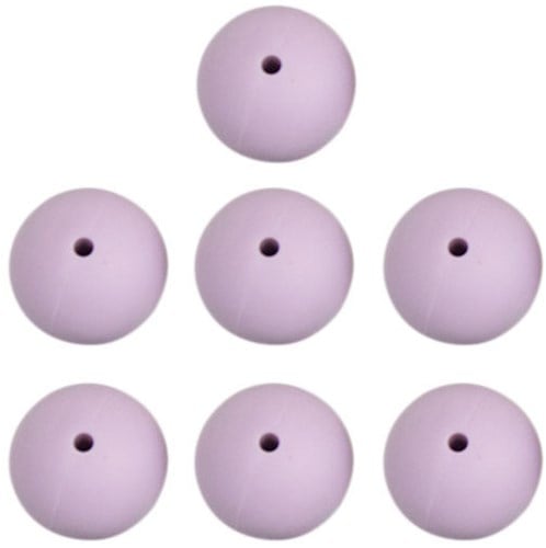 Go Handmade Siliconen Kralen 7 Stuks 21 Lavender