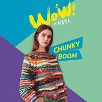 Katia Leaflet WOW Chunky Boom Damestrui Breipatroon NL/EN/DE/FR/ES/IT