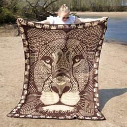Zen Tangle Lion - AdO Crochet Garen- en Haakpakket Mozaïek Special DK