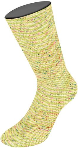 Lana Grossa Meilenweit 100 Spots 7044 Pistache/Crème/Roze/Turquoise/Roze/Roest/Antraciet-3