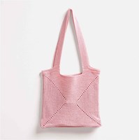 Organic Cotton Aran Tas Groot Haakpakket 02 Pink