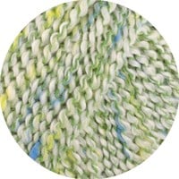 Lana Grossa Maglia 007 Ruw wit/appeltjesgroen/citrusgeel/turquoise-2
