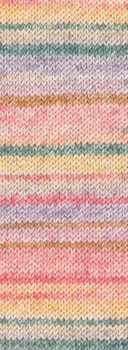 Lana Grossa Meilenweit 100 Cotone Vegano Mango 4453 Framboos/vanille/mosgroen/bleeklila/natuur/karamel/roze-3