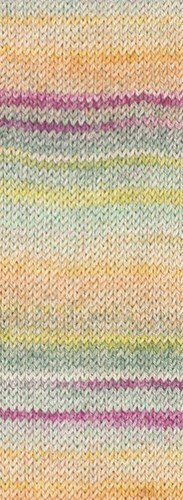 Lana Grossa Meilenweit 100 Cotone Vegano Mango 4456 Grijsgroen/naturel/lichtgroen/lichtgrijs/geel/apricot/fuchsia-3