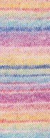Lana Grossa Meilenweit 100 Cotone Vegano Mango 4457 Lichtrood/naturel/fuchsia/geel/lichtgroen/lichtblauw/blauw-3