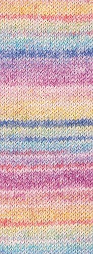 Lana Grossa Meilenweit 100 Cotone Vegano Mango 4457 Lichtrood/naturel/fuchsia/geel/lichtgroen/lichtblauw/blauw-3