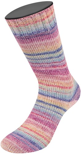 Lana Grossa Meilenweit 100 Cotone Vegano Mango 4457 Lichtrood/naturel/fuchsia/geel/lichtgroen/lichtblauw/blauw-2