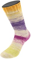 Lana Grossa Meilenweit 100 Dusk 6212 Blauw/rood paars/Crème/lime/geel/lila/roze-2