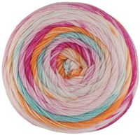 Lana Grossa Meilenweit 100 Dusk 6209 Fuchsia/roze/Crème/citrusgeel/turquoise/oranje