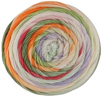 Lana Grossa Meilenweit 100 Dusk 6210 Oranje/geel/geelgroen/paars/mint turquoise/roze/Crème
