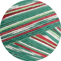 Lana Grossa Meilenweit 100 Merino Christmas 6791 Lichtrood/rood/donker/lichtgroen/wit/turkoois-2