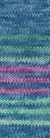 Lana Grossa Meilenweit 100 Merino Extrafine Luna 4120 Petrolblauw/zeegroen/fuchsia/blauwgrijs-3
