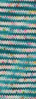 Lana Grossa Meilenweit 100 spots 7041 licht/donker petrol/wit/roze/geel/violet-2