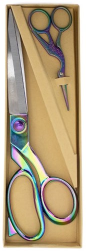 Milward Set Stoffenschaar (25,5cm) & Borduurschaar (11,5cm) Rainbow-2