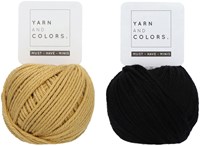 Yarn and Colors Mini Malistic WOW! Muurhanger Pakket 089 Gold / Black-2