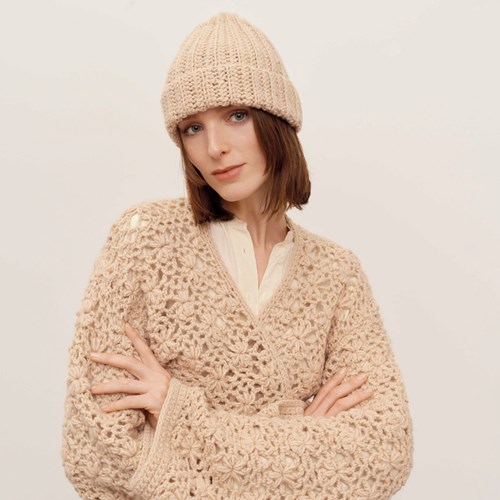 Essentials Super Aran Vest Haakpakket 003 Powder-2