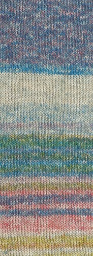 Lana Grossa Mosaico 010 Grijsblauw/jeans/paars/lichtgrijs/roze/bosgroen/mosterd/oker/petrol-2