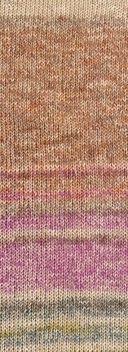 Lana Grossa Mosaico 012 Fuchsia/natuur/taupe/camel/bes/grijsbruin/grijs/mosterd/zalm-2