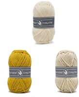 Mozaïek Sjaal Garenpakket À la Sascha 1 Ochre-2
