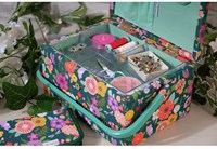 Naaimand Medium Floral Garden Teal-3