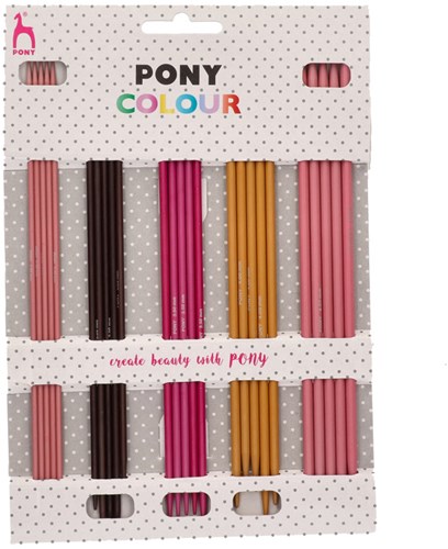Pony Colour Sokkennaaldenset 20cm 2.50-4.50mm polka dot