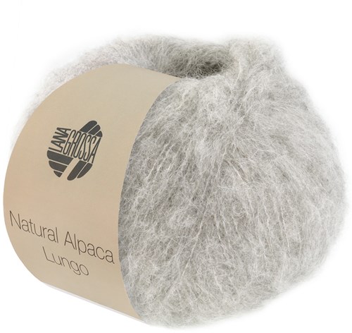 Lana Grossa Natural Alpaca Lungo 005 Grijs
