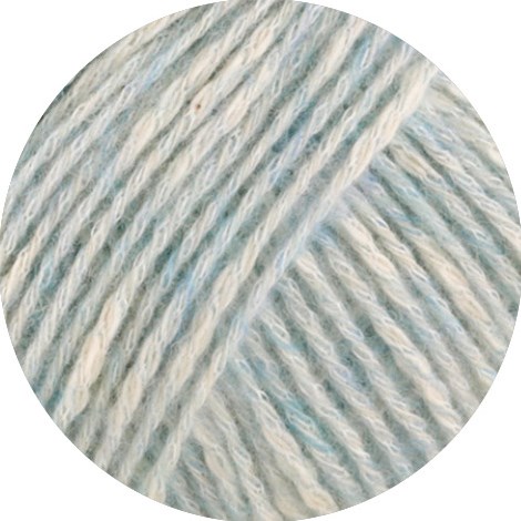 Lana Grossa Bottoni 006 Pastel Turquoise/Gebroken Wit-2