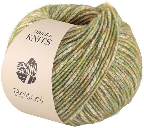 Lana Grossa Bottoni 012 Groenbruin/Creme