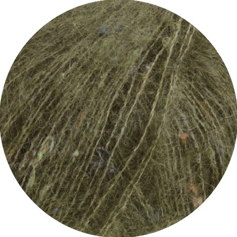 Lana Grossa Natural Superkid Tweed 616 Olijfgroen-2