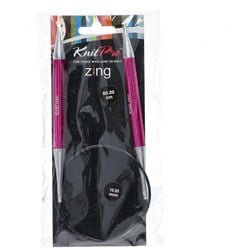 KnitPro Zing Rondbreinaalden 60cm 10,00mm