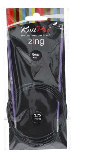 KnitPro Zing Rondbreinaalden 150cm 3,75mm