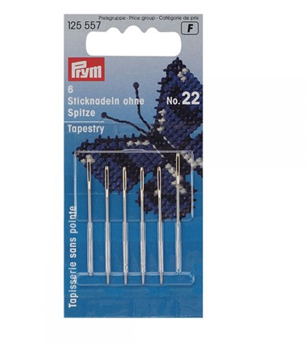 Prym Borduurnaalden Zonder Punt Staal No. 22