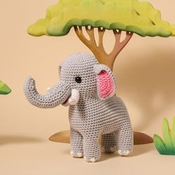 Yarnzoo - Olifant Olivier Garen en Haakpakket