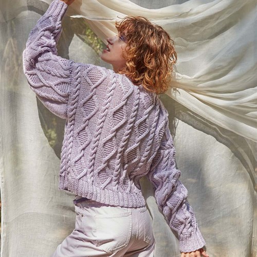 Wooladdicts Be Magnetic Kabeltrui Breipakket 02 Peony