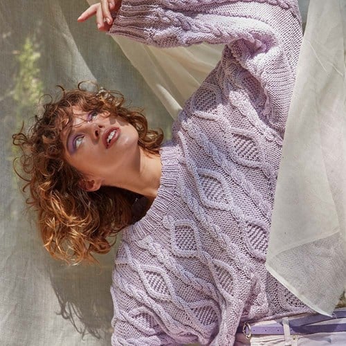 Wooladdicts Be Magnetic Kabeltrui Breipakket 01 Orchid-2