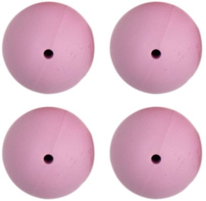 Go Handmade Siliconen Kralen 4 Stuks 30 Oud Roze