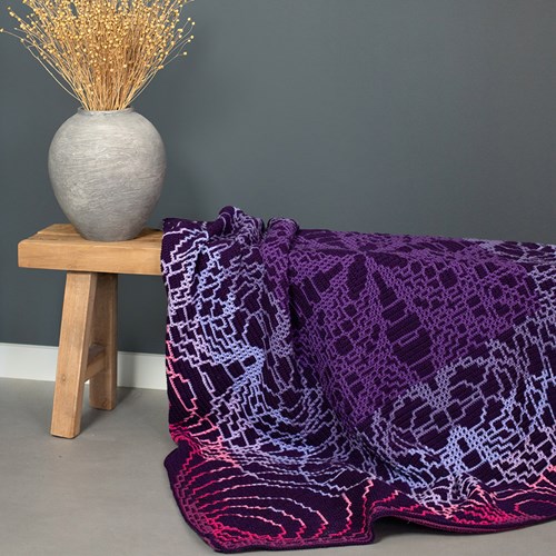 Inner Circle Purple/ Pink Haakpakket - Inclusief Digitaal Patroon-2