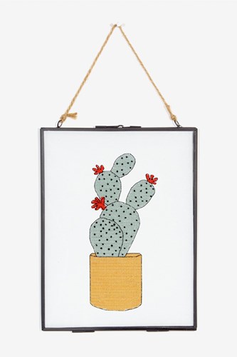 Borduurpatroon Gebloemde Cactus-3