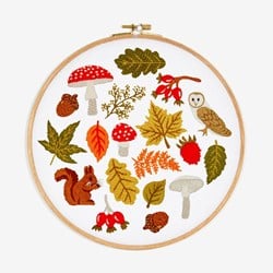 Borduurpatroon Vier Seizoenen Herfst
