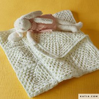 Haakpatroon Katia Twist Babydeken